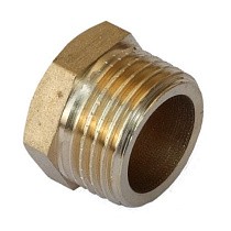 Заглушки латунные DN 15-40 PN 40 штуцерная купить в Санкт-Петербурге | "Проконсим"