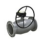 Кран стальной шаровой цельносварной LD Regula, DN 300 PN 16, 750мм, стандартнопроходной, фланцевый с редуктором