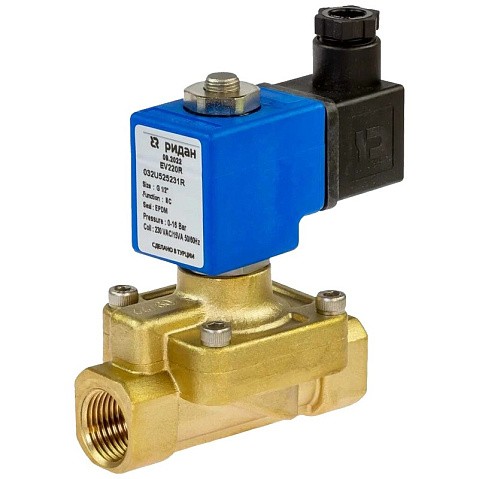 Клапаны электромагнитные DN 15-50 PN 12-16 латунные 220В нормально закрытые EPDM РИДАН EV220R купить в Санкт-Петербурге | "Проконсим" Клапаны электромагнитные DN 15-50 PN 12-16 латунные 220В нормально закрытые EPDM РИДАН EV220R купить в Санкт-Петербурге | "Проконсим"