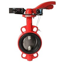 Затворы чугунные дисковые DN 50-250 PN 16 межфланцевые с концевиками диск из нержавеющей стали рычаг РАШВОРК купить в Санкт-Петербурге | "Проконсим"