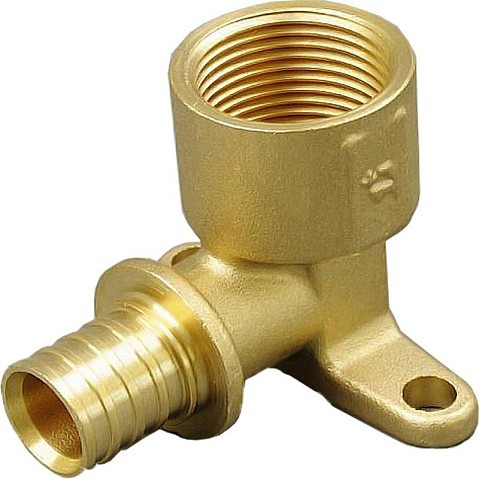 Угольник латунный для PEX труб 20-1/2'' PN 10 под надвижную гильзу с внутренней резьбой ONE PLUS купить в Санкт-Петербурге | "Проконсим"