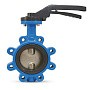 Затвор дисковый поворотный DN 65 PN 16 межфланцевый с резьбовыми проушинами диском из чугуна уплотнение-NBR ручной FAF 3651065