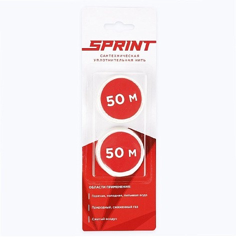 Уплотнительная нить Sprint набор катушек 2х50м, блистер купить в Санкт-Петербурге | "Проконсим"