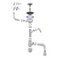 Сифон для мойки Unicorn В427Р, 40х50 гибкий отвод, 3 1/2'' х40 с отводом для стиральной машины, круглый и прямоугольный перелив купить в Санкт-Петербурге | "Проконсим"