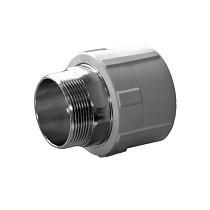 Муфты ПП DN 40-110 PN 25 под ключ с наружной резьбой белые купить в Санкт-Петербурге | "Проконсим"