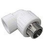 Угольник комбинированный ПП 32-1/2'' PN 25 с наружной резьбой белый VALFEX  купить в Санкт-Петербурге | "Проконсим"