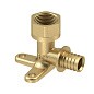 Угольник латунный для PEX труб  20- 1/2''  PN 16  под надвижную гильзу с внутренней резьбой  РосТурПласт купить в Санкт-Петербурге | "Проконсим"