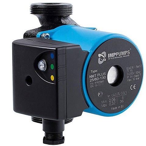 Насос циркуляционный с мокрым ротором NMT PLUS 25/40-130 21Вт 1х220В с электронным упр. резьбовой PN10 110C IMP PUMPS купить в Санкт-Петербурге | "Проконсим"