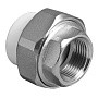 Муфта комбинированная ПП 20-1/2'' PN 25 разъёмная с внутренней резьбой белая VALFEX  купить в Санкт-Петербурге | "Проконсим"