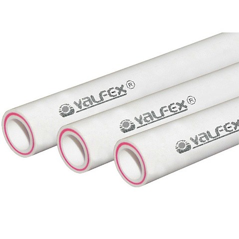 Труба ПП 40х6,7 SDR 6 PN 25 армированная стекловолокном белая Valfex купить в Санкт-Петербурге | "Проконсим"