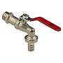Краны водоразборные DN 15-20 PN 16 никелированные под шланг рычаг MVI (BV.633) купить в Санкт-Петербурге | "Проконсим"