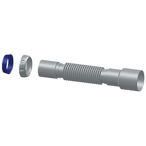 Труба гофрированная Unicorn D45, 40х50 гибкий отвод, 1 1/2'' х40 с уплотнительным кольцом, 400мм купить в Санкт-Петербурге | "Проконсим"
