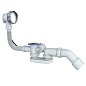 Сифон для ванны Unicorn S101, 40х50 отвод 45гр., 1 1/2'' х40 чаша из нержавеющей стали, круглый перелив купить в Санкт-Петербурге | "Проконсим"