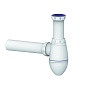 Сифон для умывальника Unicorn А410, 40х40 прямой отвод, 1 1/2'' х40 преходник 40х32