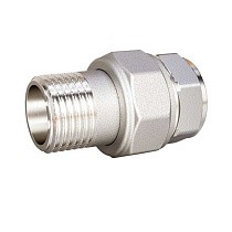 Американки латунные DN 15-50 PN 40 никелированные муфта-штуцер прямые LD Pride купить в Санкт-Петербурге | "Проконсим"