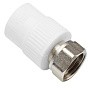 Муфта комбинированная ПП 20-1/2'' PN 25 с накидной гайкой белая VALFEX  купить в Санкт-Петербурге | "Проконсим"