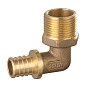 Угольник латунный для PEX DN 16 с наружной резьбой 1/2'' под надвижную гильзу PLP купить в Санкт-Петербурге | "Проконсим"