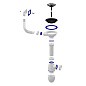 Сифон для мойки Unicorn В410P, без отвода, 3 1/2'' х40 чаша из нержавеющей стали, прямоугольный перелив купить в Санкт-Петербурге | "Проконсим"