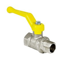 Краны латунные шаровые газовые 11Б27фт1М DN 15-50 PN 25-40 никелированные рычаг муфта-штуцер Valfex.272 Standart ГОСТ Р 59553 купить в Санкт-Петербурге | "Проконсим"