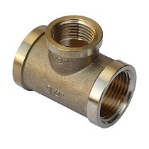 Тройники латунные DN 20-25 PN 40 муфта-муфта-муфта переходный купить в Санкт-Петербурге | "Проконсим"