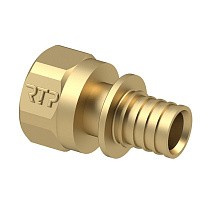Муфты латунные для PEX труб DN 16-40 PN 16 под надвижную гильзу с внутренней резьбой РосТурПласт купить в Санкт-Петербурге | "Проконсим"