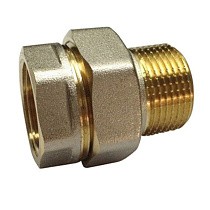 Американки латунные DN 15-50 PN 40 никелированные муфта-штуцер прямые купить в Санкт-Петербурге | "Проконсим"