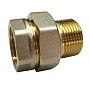 Американки латунные DN 15-50 PN 40 никелированные муфта-штуцер прямые купить в Санкт-Петербурге | "Проконсим"