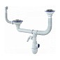 Сифон для двойной мойки Unicorn Y710V, без отвода, 3 1/2'' х40 с отводом для стиральной машины, круглый перелив купить в Санкт-Петербурге | "Проконсим"