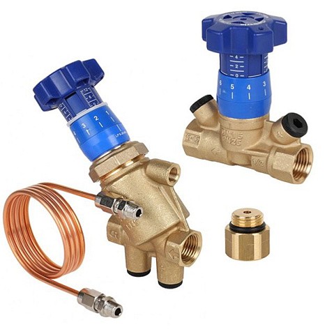 Комплект автоматической балансировки MVI BLN.DP1.06 DN 25 PN 25 (Регулятор перепада давления BL.510 +клапан балансировочный BL.210 +переходник BL.901.02) купить в Санкт-Петербурге | "Проконсим"