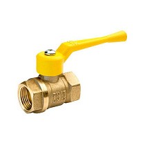 Краны латунные шаровые газовые 11Б27п DN 15-50 PN 40 рычаг муфта-муфта БАЗ А10.0 купить в Санкт-Петербурге | "Проконсим"