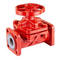 Клапаны запорные 15ч75п2 DN 15-32 PN 10  футерованный фторопластом до 110гр. купить в Санкт-Петербурге | "Проконсим"