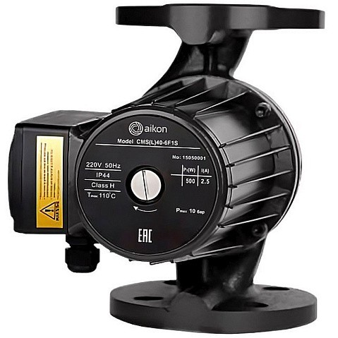 Насос циркуляционный PN 10,L 220, 500Вт 1х220В с мокрым ротором AIKON CMS(L)32-12F1S 1 скорость с квадратными фланцами, 110гр. купить в Санкт-Петербурге | "Проконсим"