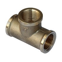 Тройники латунные DN 15-50 PN 40 муфта-муфта-муфта купить в Санкт-Петербурге | "Проконсим"