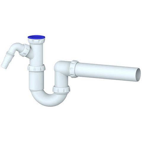 Сифон для умывальника Unicorn Y510V, 40х40 прямой отвод, 1 1/2'' х40 преходник 40х32 купить в Санкт-Петербурге | "Проконсим"