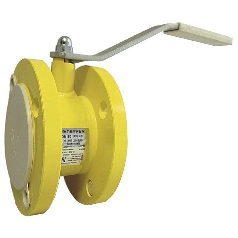 Кран шаровой газовый DN 100 PN 16 полнопроходной фланцевый 160мм Temper серия 393 КОМПАКТ купить в Санкт-Петербурге | "Проконсим"