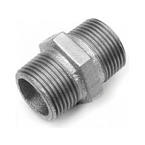 Ниппель чугунный DN 15-50 PN 16 оцинкованный штуцер-штуцер купить в Санкт-Петербурге | "Проконсим"