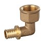 Угольник латунный для PEX DN 20 с внутренней резьбой  3/4'' под надвижную гильзу PLP купить в Санкт-Петербурге | "Проконсим"