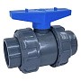 Кран шаровый клеевой НПВХ DN 50 PN 16 уплотнение EPDM/TPV черный Aquaviva AQVBVD50 купить в Санкт-Петербурге | "Проконсим"