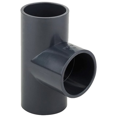 Тройник НПВХ 90гр. DN 200-200 PN 16 напорный клеевой черный Aquaviva TEE2000 купить в Санкт-Петербурге | "Проконсим"
