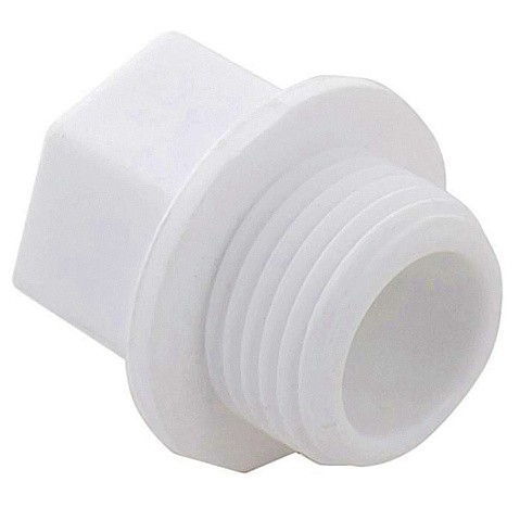 Заглушка резьбовая ПП  1/2'' PN 25 с наружной резьбой белая VALFEX  купить в Санкт-Петербурге | "Проконсим"