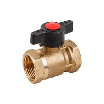 Кран шаровой латунный DN 15-20 PN 16 для 2-трубной системы муфта-муфта купить в Санкт-Петербурге | "Проконсим"