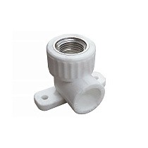 Угольники установочные ПП DN 20-25 PN 25 с внутренней резьбой белые PlasticPro купить в Санкт-Петербурге | "Проконсим"