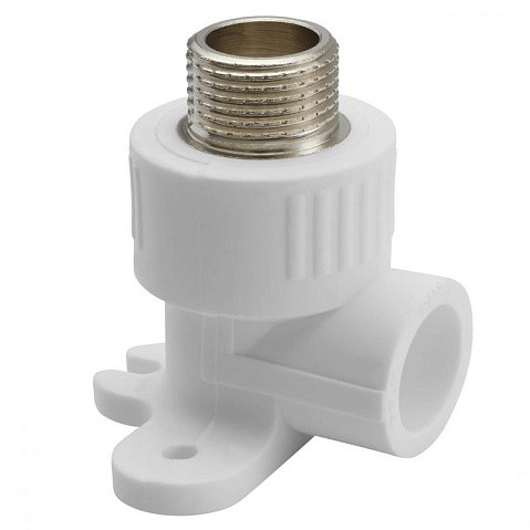 Угольник установочный ПП 20-1/2'' PN 25 с наружной резьбой белый РТП 10806 купить в Санкт-Петербурге | "Проконсим"
