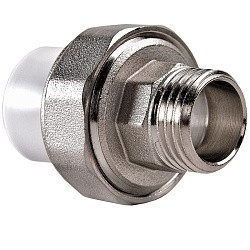  Муфта ПП разьемная 32-3/4'' PN 25 раструбная белая РВК 20574 (930659101) со склада Проконсим в Санкт-Петербурге