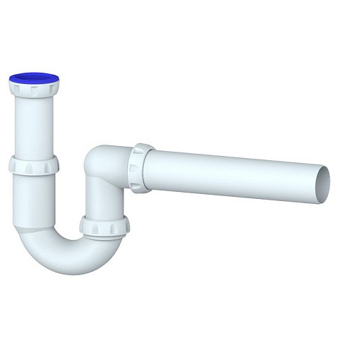 Сифон для умывальника Unicorn Y415, 40х40 прямой отвод, 1 1/2'' х40 преходник 40х32 купить в Санкт-Петербурге | "Проконсим"