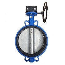 Затворы поворотные дисковые DN 200-300 PN 16(10) межфланцевые диск из нержавеющей стали с редуктором купить в Санкт-Петербурге | "Проконсим"