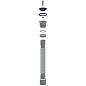 Сифон гофрированный Unicorn D220, 40х50 гибкий отвод, 1 1/2'' х40 чашка из нержавеющей стали, 800мм купить в Санкт-Петербурге | "Проконсим"