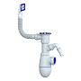 Сифон для мойки Unicorn В440V, без отвода, 1 1/2'' х40 чаша из нержавеющей стали, прямоугольный перелив