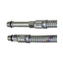 Гибкая подводка для смесителя с оплеткой из нержавеющей стали М10х1-G1/2(комплект) купить в Санкт-Петербурге | "Проконсим"