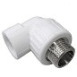 Угольник комбинированный ПП 25-1/2'' PN 25 с наружной резьбой белый VALFEX  купить в Санкт-Петербурге | "Проконсим"